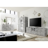 Vitriinkapp DAMA betoonhall, 121x43xH166 cm, LED