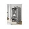 Vitriinkapp DAMA betoonhall, 121x43xH166 cm, LED