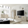 Vitriinkapp DAMA tamm Sonoma, 121x43xH166 cm, LED