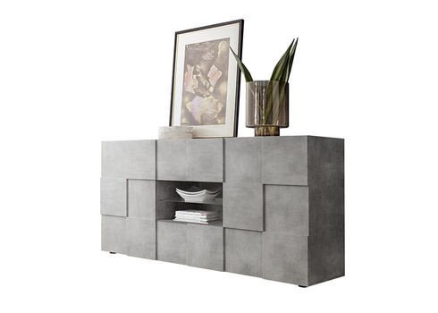 Kummut DAMA betoonhall, 181x43xH84 cm, LED