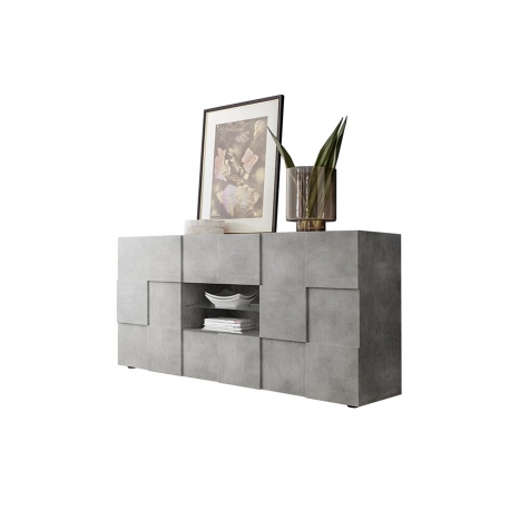 Kummut DAMA betoonhall, 181x43xH84 cm, LED