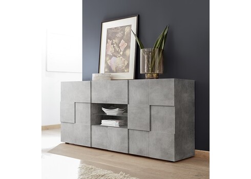 Kummut DAMA betoonhall, 181x43xH84 cm, LED