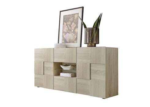 Kummut DAMA tamm Sonoma, 181x43xH84 cm, LED