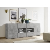 Kummut DAMA betoonhall, 241x43xH84 cm, LED