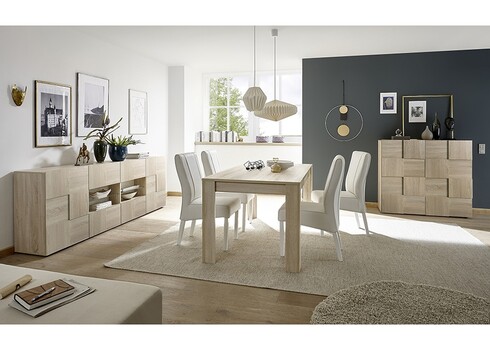 Kummut DAMA tamm Sonoma, 241x43xH84 cm, LED