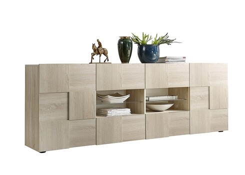 Kummut DAMA tamm Sonoma, 241x43xH84 cm, LED