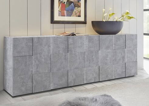 Kummut DAMA betoonhall, 241x43xH84 cm