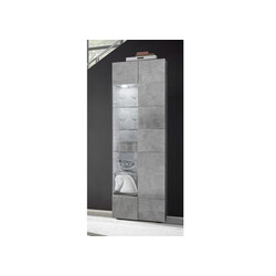 Vitriinkapp DAMA betoonhall, 60x43xH187 cm, LED