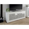Tv-alus URBINO valge läige / betoon, 138x42xH56 cm, LED