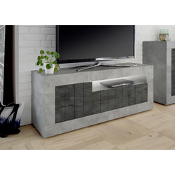 Tv-alus URBINO betoon / tumehall, 138x42xH56 cm, LED