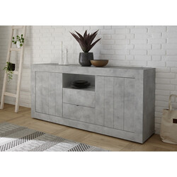 Kummut URBINO betoon, 184x42xH86 cm, LED