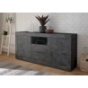 Kummut URBINO tumehall, 184x42xH86 cm, LED