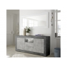 Kummut URBINO tumehall / betoon, 184x42xH86 cm, LED