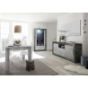 Kummut URBINO tumehall / betoon, 184x42xH86 cm, LED