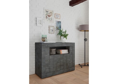 Kummut URBINO tumehall, 110x42xH86 cm, LED