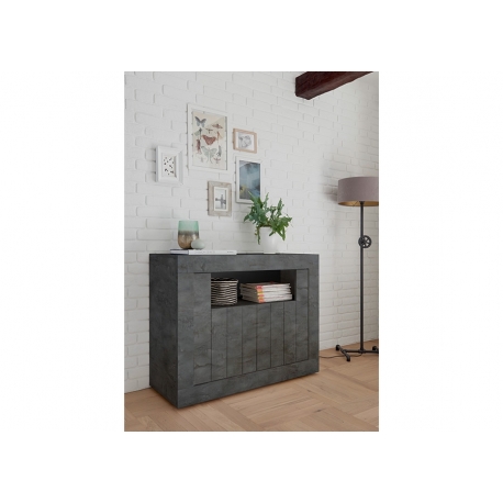 Kummut URBINO tumehall, 110x42xH86 cm, LED
