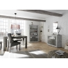 Kummut URBINO betoon / tumehall, 110x42xH86 cm, LED