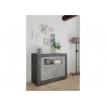 Kummut URBINO tumehall / betoon, 110x42xH86 cm, LED