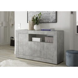 Kummut URBINO betoon, 138x42xH86 cm, LED