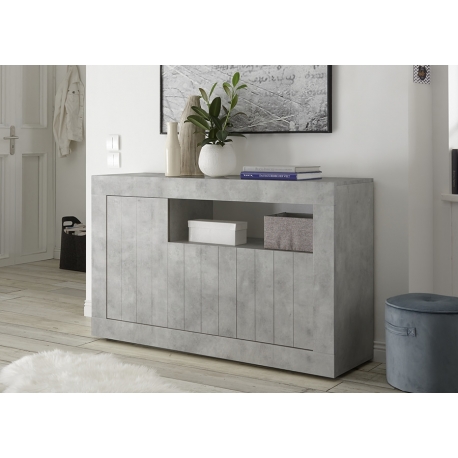 Kummut URBINO betoon, 138x42xH86 cm, LED