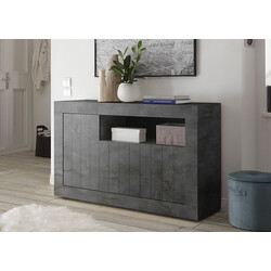 Kummut URBINO tumehall, 138x42xH86 cm, LED