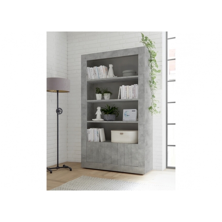 Riiul URBINO betoon, 110x42xH191 cm, LED