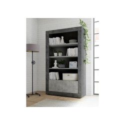 Riiul URBINO tumehall / betoon, 110x42xH191 cm, LED