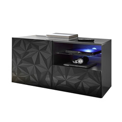Tv-alus PRISMA valge läige, 122x42xH57 cm, LED