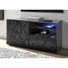 Tv-alus PRISMA valge läige, 122x42xH57 cm, LED