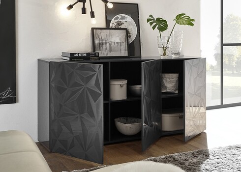 Kummut PRISMA antratsiit läige, 181x42xH84 cm