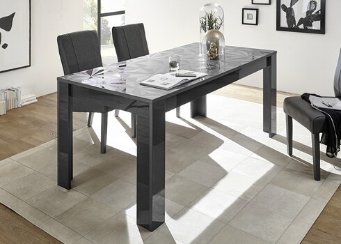Söögilaud PRISMA antratsiit läige, 180x90xH79 cm