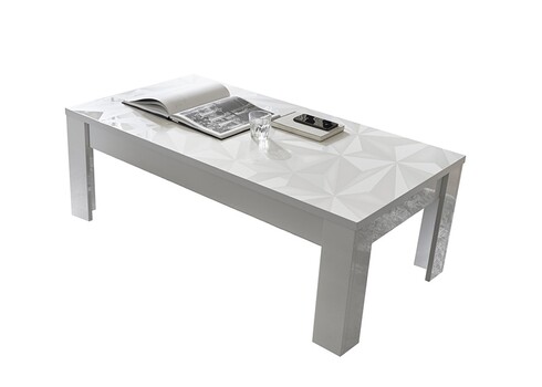 Diivanilaud PRISMA valge läige, 122x65xH45 cm