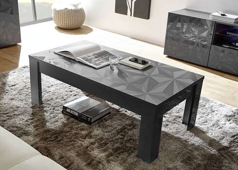 Diivanilaud PRISMA antratsiit läige, 122x65xH45 cm