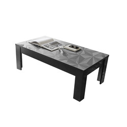 Diivanilaud PRISMA antratsiit läige, 122x65xH45 cm