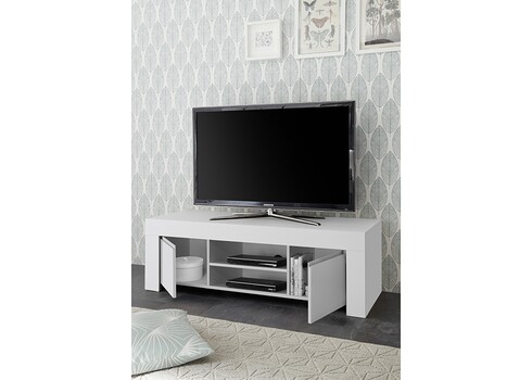 Tv-alus FIRENZE mattvalge, 138x42xH44 cm