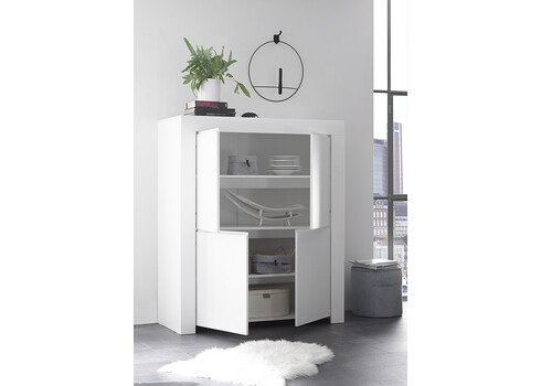 Kummut FIRENZE mattvalge, 110x42xH140 cm