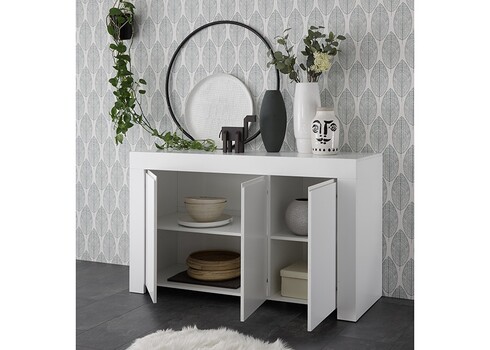 Kummut FIRENZE mattvalge, 138x42xH81 cm