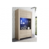 Vitriinkapp FIRENZE tamm Cadiz, 110x42xH186 cm, LED