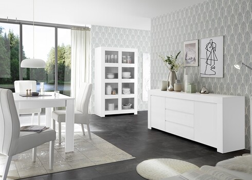 Kummut FIRENZE mattvalge, 210x42xH81 cm