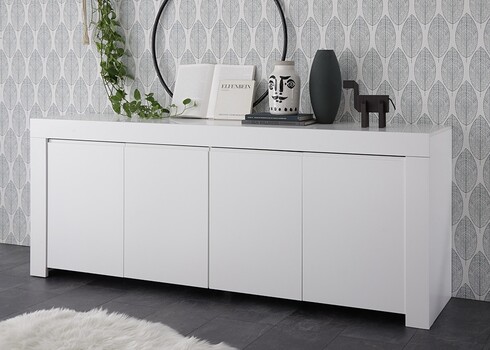 Kummut FIRENZE mattvalge, 210x42xH81 cm