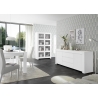 Raamaturiiul FIRENZE mattvalge, 110x42xH186 cm