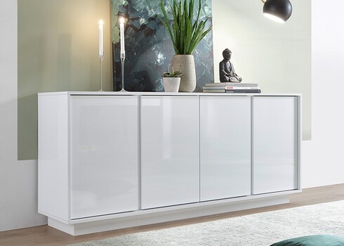 Kummut ICE valge läige, 180x43xH79 cm