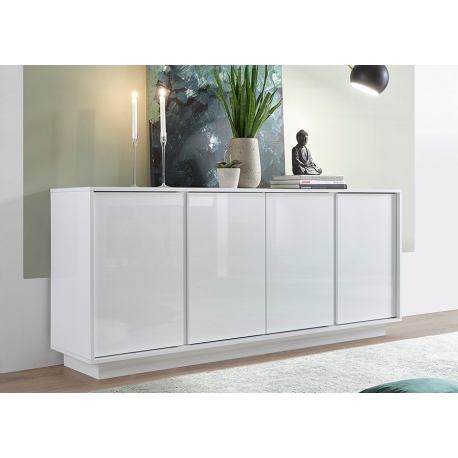 Kummut ICE valge läige, 180x43xH79 cm