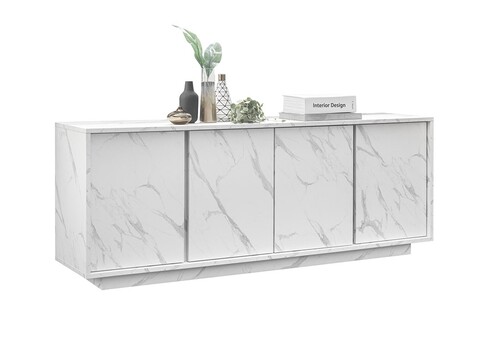 Kummut ICE valge marmor, 180x43xH79 cm