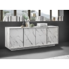 Kummut ICE valge marmor, 180x43xH79 cm