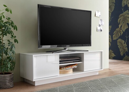 Tv-alus ICE valge läige, 139x43xH44 cm, LED