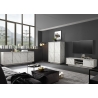 Tv-alus ICE valge marmor, 139x43xH44 cm, LED