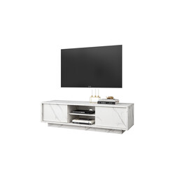 Tv-alus ICE valge marmor, 139x43xH44 cm, LED