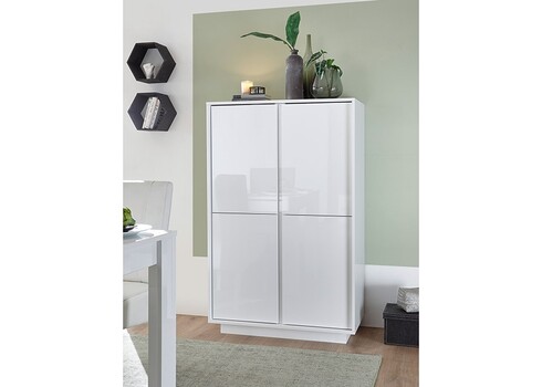 Kummut ICE valge läige, 92x43xH145 cm