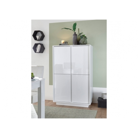 Kummut ICE valge läige, 92x43xH145 cm